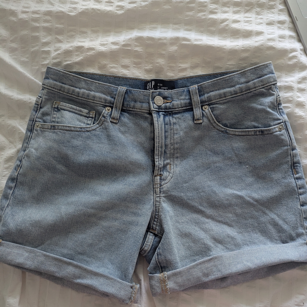 GAP Women's Light Blue Denim Shorts